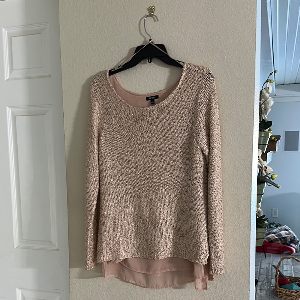 Apt. 9 Blush Knit Top with Textured Detail